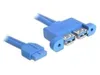 DeLOCK 82941, 0,45 m, 2 x USB A, USB 3.2 Gen 1 (3.1 Gen 1), Produktbild-Vorschau 3