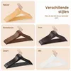 Holz-Kleiderbügel 32er-Pack, schwarz, bis 8,2 kg, mit Drehhaken Anteprima dell’immagine prodotto