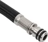 Close-up of a braided hose with a metal fitting. Náhled obrázku produktu