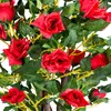 Rosaio Rosa Pianta Artificiale con Fiorituri Rosso 120cm Anteprima dell’immagine prodotto 5