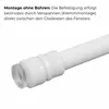 Weiß 60-90 cm Mini Teleskopstange Flex Fenster Spannstange Produktbild-Vorschau 2