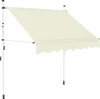 ručně stahovací markýza vidaXL 150 cm krémově bílá Náhled obrázku produktu 7