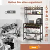Kuchyňský regál COSTWAY s držákem na víno do 10 lahví, Náhled obrázku produktu 7