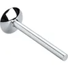 A product shot of a single chrome-plated valve stem. Produktbild-Vorschau
