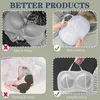 A collage of four images showing the benefits of using laundry bags for bras. Produktbild-Vorschau