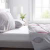 Flauschige Thermofleece Bettwäsche 155x220 cm Grau Bordeaux Produktbild-Vorschau 3