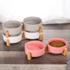 MERSJO Keramik Doppelschale Holz, Fressnapf Hund und Katze, Produktbild-Vorschau 10