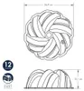 Nordic Ware - 75th Anniversary Braided Bundt Pan Podgląd zdjęcia produktu 21
