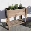 Holz Hochbeet Pflanzkasten Garten Pflanzbeet Gemüse Kräuter Produktbild-Vorschau 1