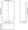 vidaXL Hängeschrank mit Speicher Weiß 60 x 31 x 100 cm Produktbild-Vorschau 8