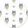 MuchoWow® Mauspad Mousepad Husky - Hund - Winter - Design Produktbild-Vorschau 1