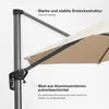 PURPLE LEAF Sonnenschirm 300 x 300 cm Groß Ampelschirm mit Produktbild-Vorschau 6