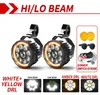 Fari ausiliari a LED per moto, doppio colore, funzione Anteprima dell’immagine prodotto 2
