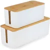 addhome Lot de 2 boîtes de rangement pour câbles Blanc & Voir les images du produit 1