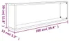 vidaXL Nástenné police 4 ks Údený dub 100x15x30 cm odvodený Náhľad obrázku produktu 8