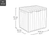 Aufbewahrungsbox Keter Ashwood 113 l, 57,8 x 44 x 55 cm Produktbild-Vorschau 3