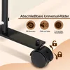Jopassy Paravent auf Rollen 5 teilig Beige 284x181 cm Produktbild-Vorschau 3