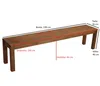 DEGAMO Hockerbank Gartenbank Holzbank BONITA 4-sitzer Produktbild-Vorschau 4