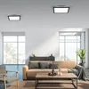 JUST LIGHT LED Deckenlampe FLAT schwarz, Lichtfarbe Produktbild-Vorschau 2