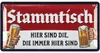 Stammtisch Schild - Blechschild retro als Geschenk für Produktbild-Vorschau 1