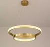 Zing Ring Double 60 A - LED lustr 60 cm dva kruhy zlatá Náhled obrázku produktu 3