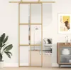vidaXL Schiebetür Golden 76x205 cm ESG-Klarglas und Produktbild-Vorschau 2