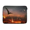 MuchoWow® Laptop Hülle 13 Zoll Dinosaurier - Steine - Lava Produktbild-Vorschau 1