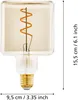 Eglo LED Spiral Filament Würfel 4W = 27W E27 Gold 180lm Produktbild-Vorschau 5