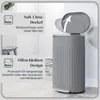30-Liter-Metall-Treteimer mit Soft-Close-Deckel, Grau Produktbild-Vorschau 5