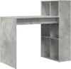A concrete-effect desk with shelving units. Náhled obrázku produktu