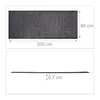 zerbino relaxdays nero/grigio 80,0 x 200,0 cm Anteprima dell’immagine prodotto 4