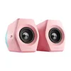 Two pink speakers are displayed against a white background. Náhľad obrázku produktu