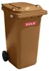 Sulo afvalcontainer, bruin, 240 liter Productafbeelding-voorbeeld 2