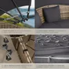Bain de soleil rond modulable SANTORIN - marron naturel Voir les images du produit 5