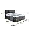 ALTDECOR Boxspringbett mit H3 Matratze und Topper - 160 x Produktbild-Vorschau 6