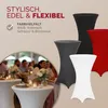 DETEX Stehtischhussen 70-75cm Weiß Produktbild-Vorschau 6