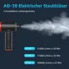 Elektrischer Staubbläser 3-Gang mit LED-Licht, USB-C Produktbild-Vorschau 3