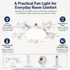 E27 & B22 Deckenventilator mit 5 Flügeln – LED Produktbild-Vorschau 4