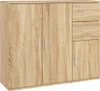 vidaXL Kredens dąb sonoma 91x29,5x75 cm Materiał Podgląd zdjęcia produktu 1