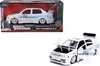 A toy car in its packaging and a separate toy car with its doors and hood open. Voir les images du produit