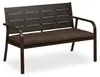 Relaxdays Gartenbank mit Sitzkissen, Holzoptik, HBT: 78 x Produktbild-Vorschau 10
