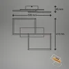 LED Deckenlampe Holz Deckenleuchte Wohnzimmer Dimmbar Produktbild-Vorschau 8