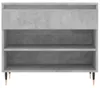 vidaXL Schuhregal Betongrau 70x36x60 cm Holzwerkstoff Produktbild-Vorschau 6