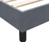 Boxspringbett mit Matratze Dunkelgrau 90x220 cm Samt Produktbild-Vorschau 9