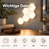 10er Set Hexagon LED Panel Wandleuchten Sechseck Gaming Produktbild-Vorschau 9