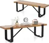 KOMFOTTEU Esszimmerbank 152.5x43 cm, Sitzbank aus Holz mit Produktbild-Vorschau 1