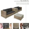 TecTake 404627, Venkovní, Šedá, Hnědá, 4 sedadlo/sedadel Náhled obrázku produktu 4