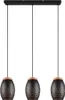 Suspension BIDAR noire 3xE27x28W en métal, dimensions : Voir les images du produit 1