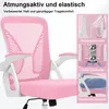Bürostuhl ergonomisch mit Mesh-Rückenlehne, 90° klappbare Produktbild-Vorschau 3