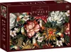 A puzzle box featuring a vibrant floral and bird illustration. Produktbild-Vorschau